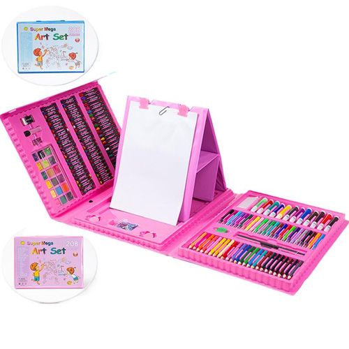 Ensemble de pinceaux pour peinture, graffiti, divertissement quotidien pour enfants, jouet, papeterie à faire soi-même Coloris Rose