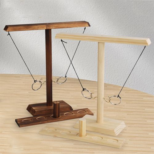 Jeu de lancer d'anneaux et de crochets en bois Montessori, jouets éducatifs pour enfants et adultes