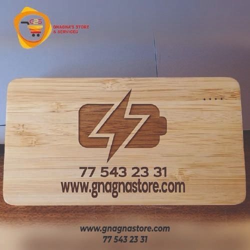 Power bank en bois raffiné de 10000mpa