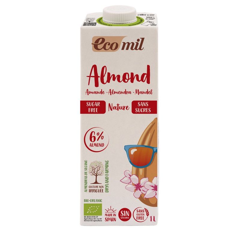 ​Ecomil Leche de almendra sin azúcar Bio 1 L