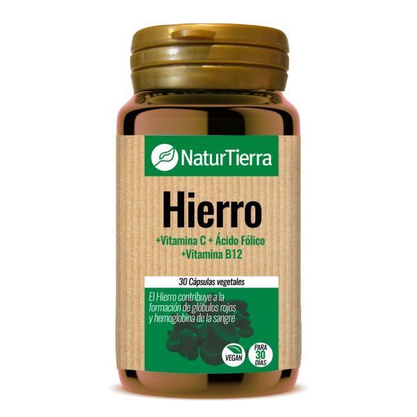 Hierro NATURTIERRA 30 cápsulas