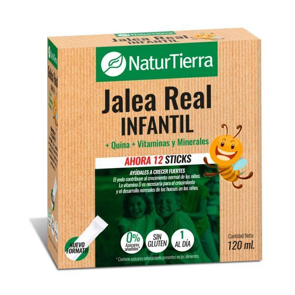 Jalea Real Infantil NATURTIERRA 12 sticks