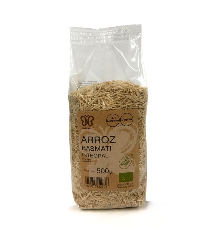 Arroz integral basmati ecológico NATURCID
