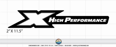 Triton Boats X High Performance Domed Decal (1 Decal Included)
