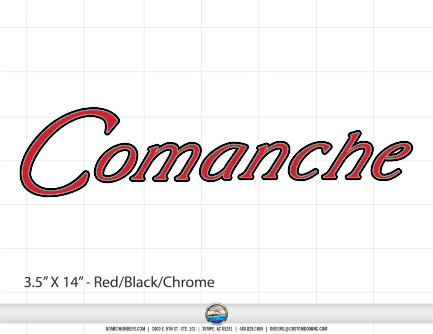 Ranger Boats Comanche Domed Decal