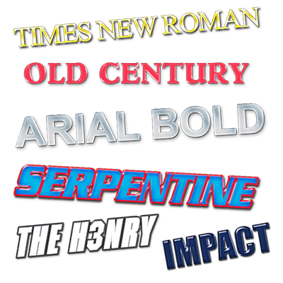 Classic Block Fonts