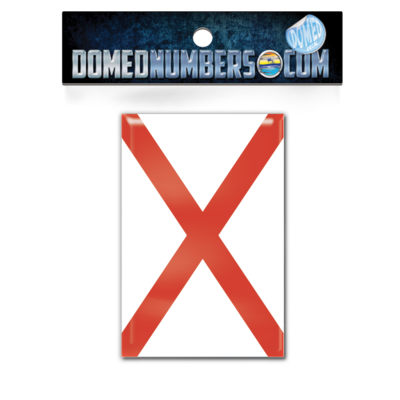 Alabama Flag Domed Decal, Choose Your Size