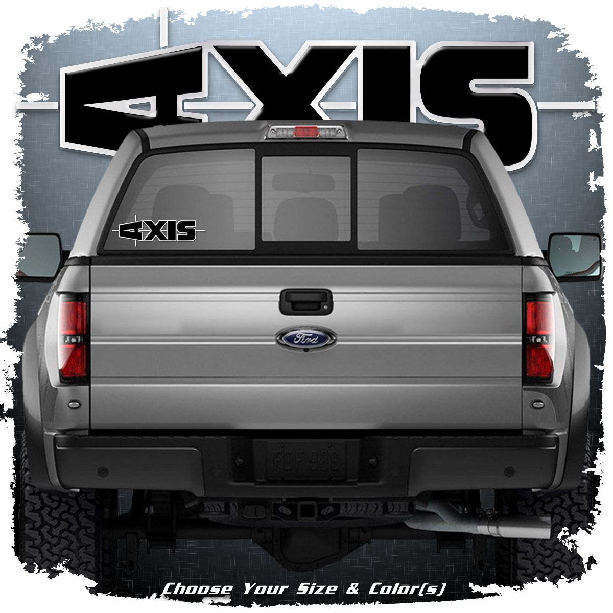 AXIS Window Decal, Choose Your Colors!
