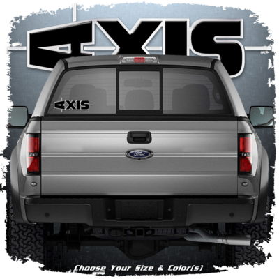 AXIS Window Decal, Choose Your Colors!