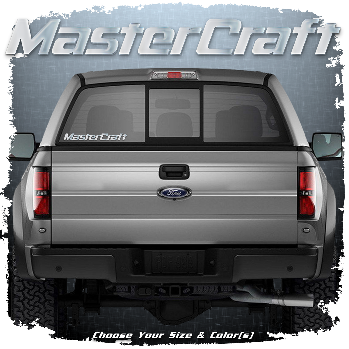 MasterCraft Window Decal, Choose Your Size and Color