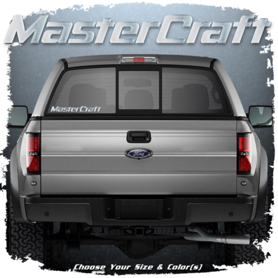 MasterCraft Window Decal, Choose Your Size and Color