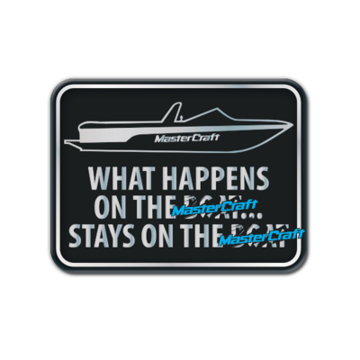 MasterCraft "What happens on the Boat" Domed Decal