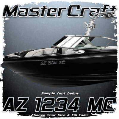 2014-25 MasterCraft Domed Registration, Choose Your Own Colors