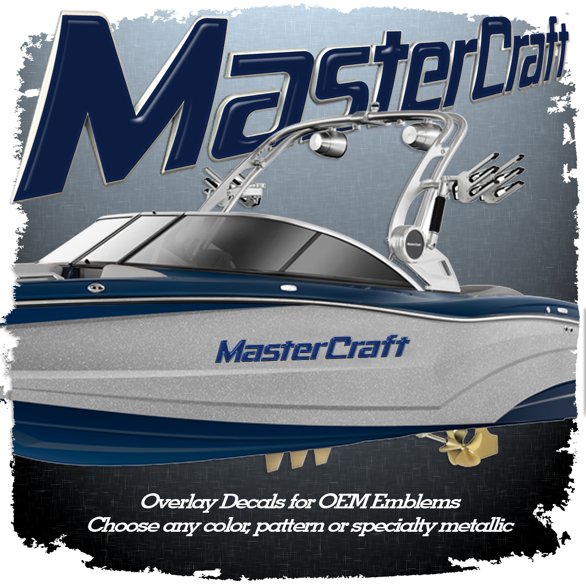 2017+ MasterCraft Domed Emblem Overlay Set, Choose Your Color!