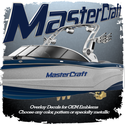 2017+ MasterCraft Domed Emblem Overlay Set, Choose Your Color!