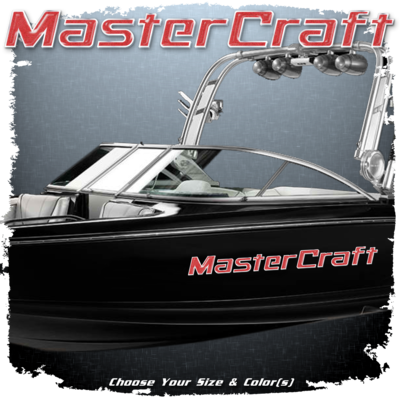 2000-2013 MasterCraft Domed Decal, Choose Your Size and Color