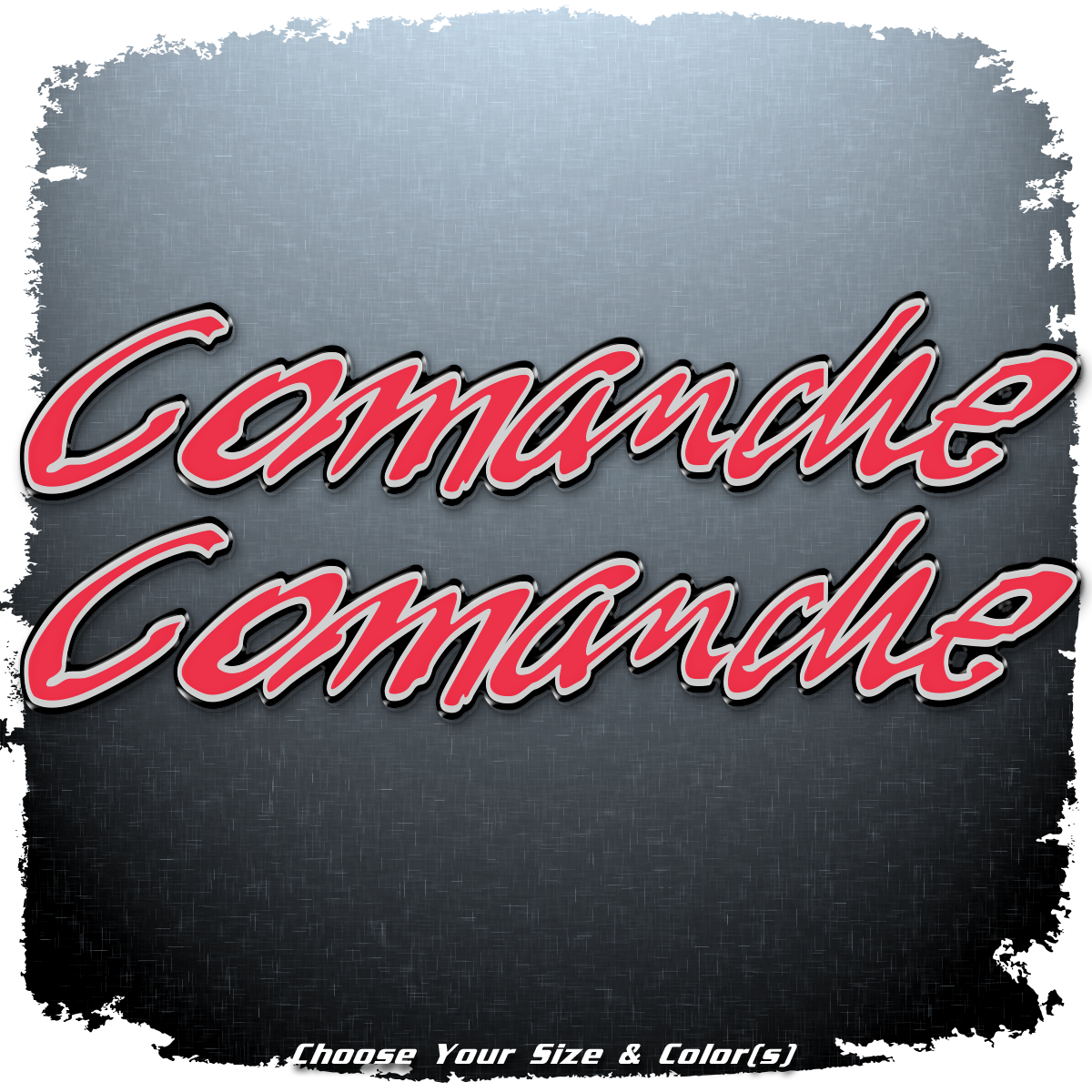 Ranger Boats Comanche Domed Decal Set V2