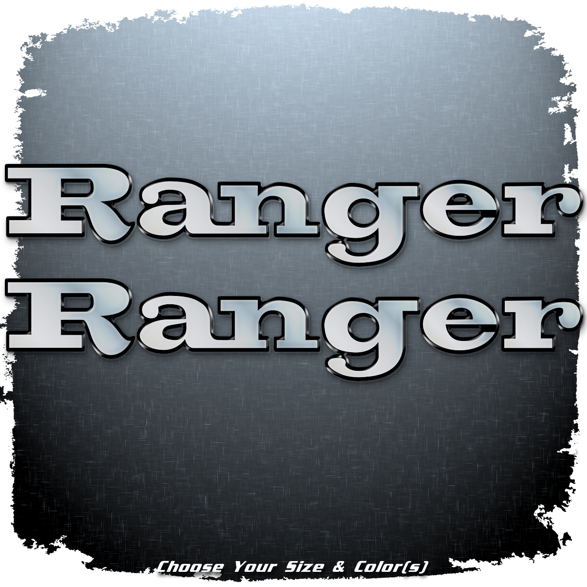Ranger Boats Domed Decals, LARGE 5.25" x 28" (2 included)