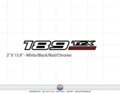 Triton Boats 189 Trx Domed Decal