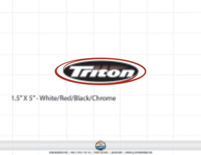 Triton Boats Domed Fender Decal