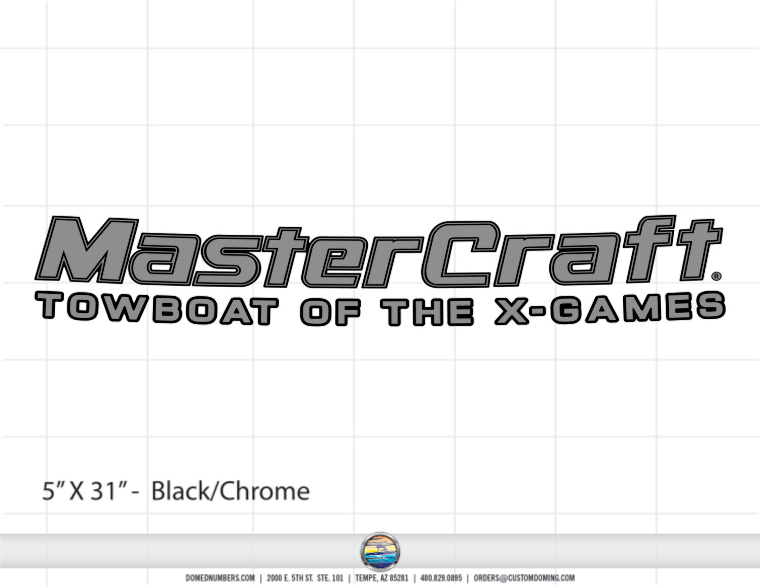 MasterCraft Towboat of the X-Games Transom Decal
