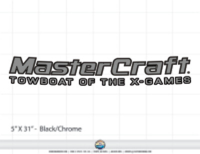 MasterCraft Towboat of the X-Games Transom Decal