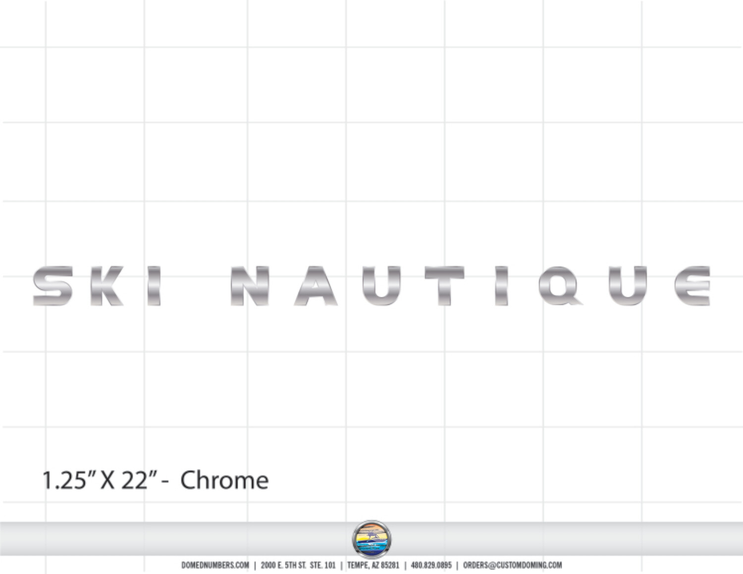 2000-02 Ski Nautique Transom Domed Decal
