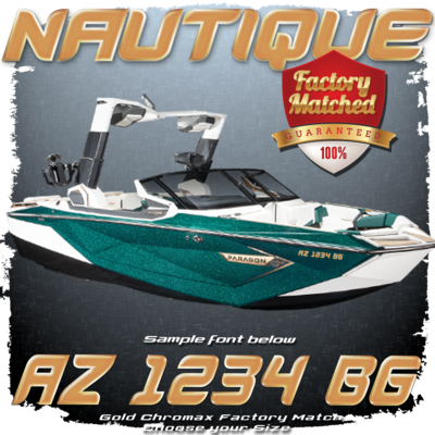 Nautique Domed Registration, Gold Illusion Frost