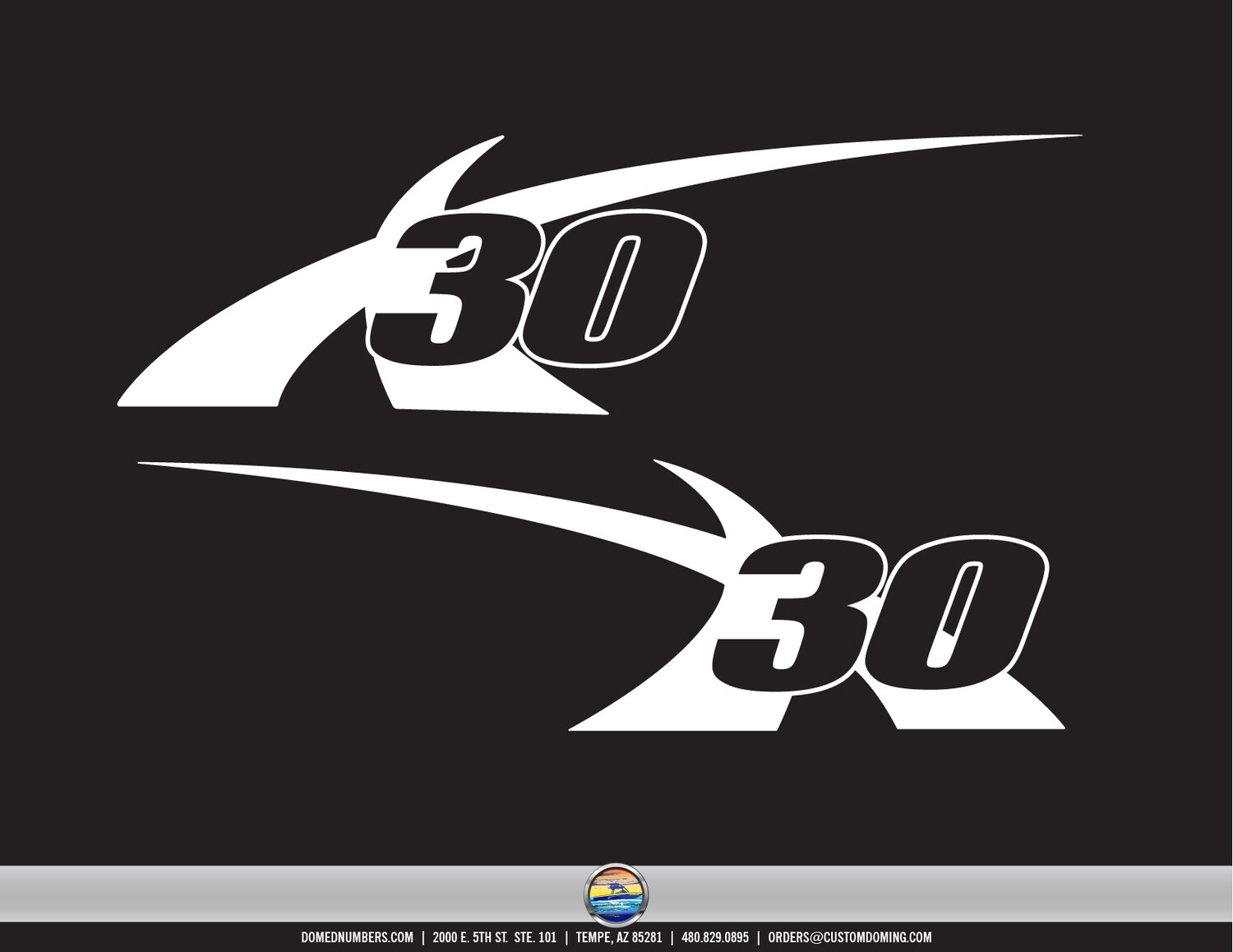 MasterCraft X30 Flat Vinyl Graphic Set