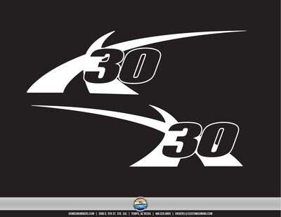 MasterCraft X30 Flat Vinyl Graphic Set
