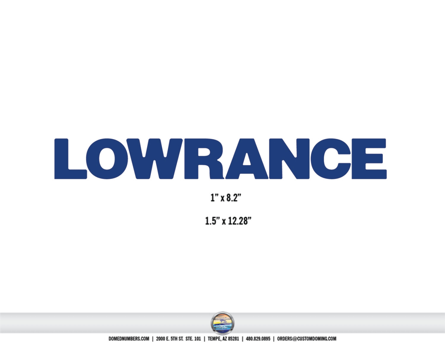 Lowrance Domed Decal