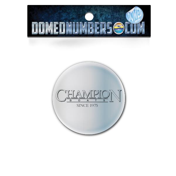 Champion Boats Steering Wheel and Trailer Decals