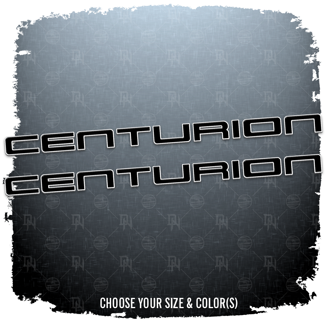 Centurion Domed Decal Set, Choose your Size and Colors