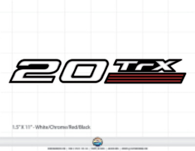 Triton Boats 20 TRX Domed Decal