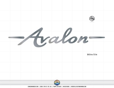Avalon Chrome Domed Decal (1 included)