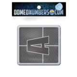 Domed Axis Square Decal