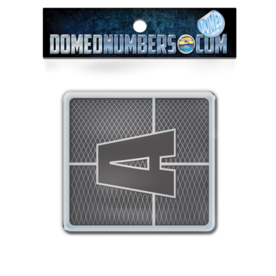Domed Axis Square Decal