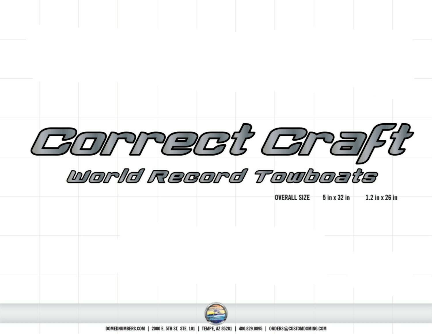 Ski Nautique Correct Craft Transom Decal