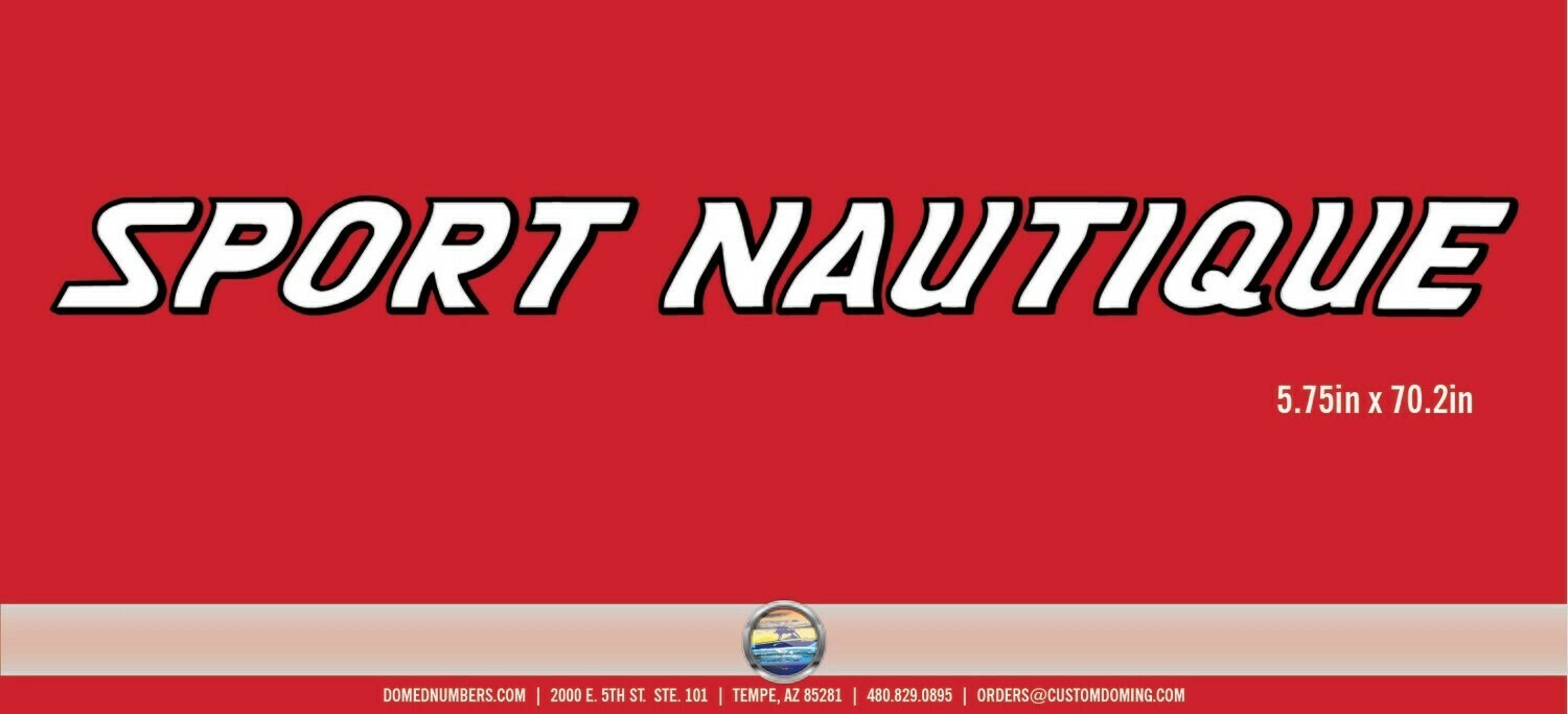 Sport Nautique Domed Decal