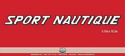 Sport Nautique Domed Decal