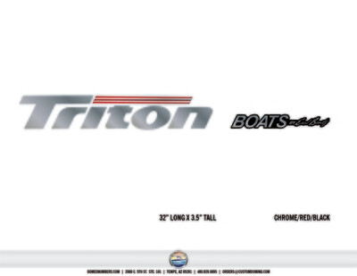 Triton Boats by Earl Bentz (1 decal)