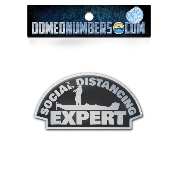 Social Distancing Expert Domed Decal