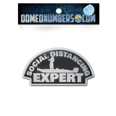 Social Distancing Expert Domed Decal