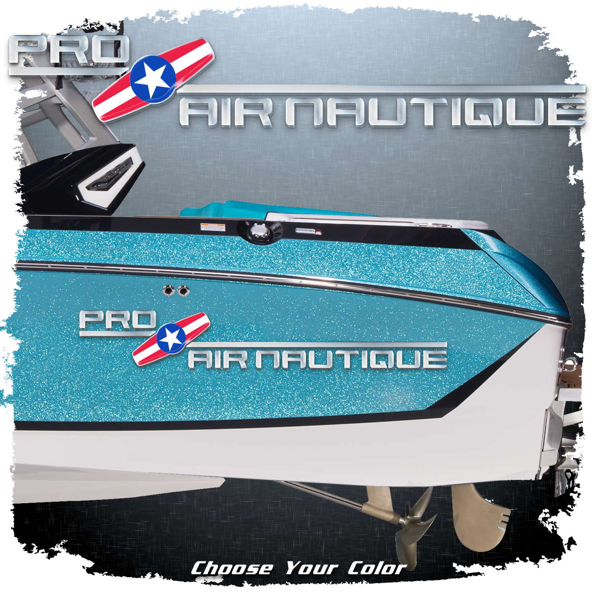 Pro Air Nautique Wakeboard Domed Decal