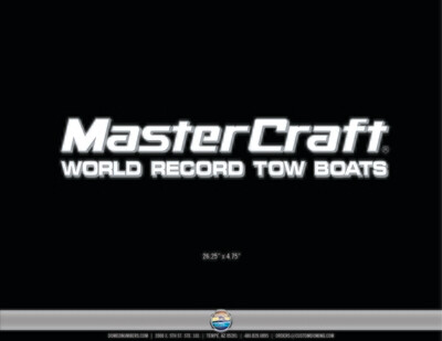 MasterCraft World Record Tow Boats Transom Decal