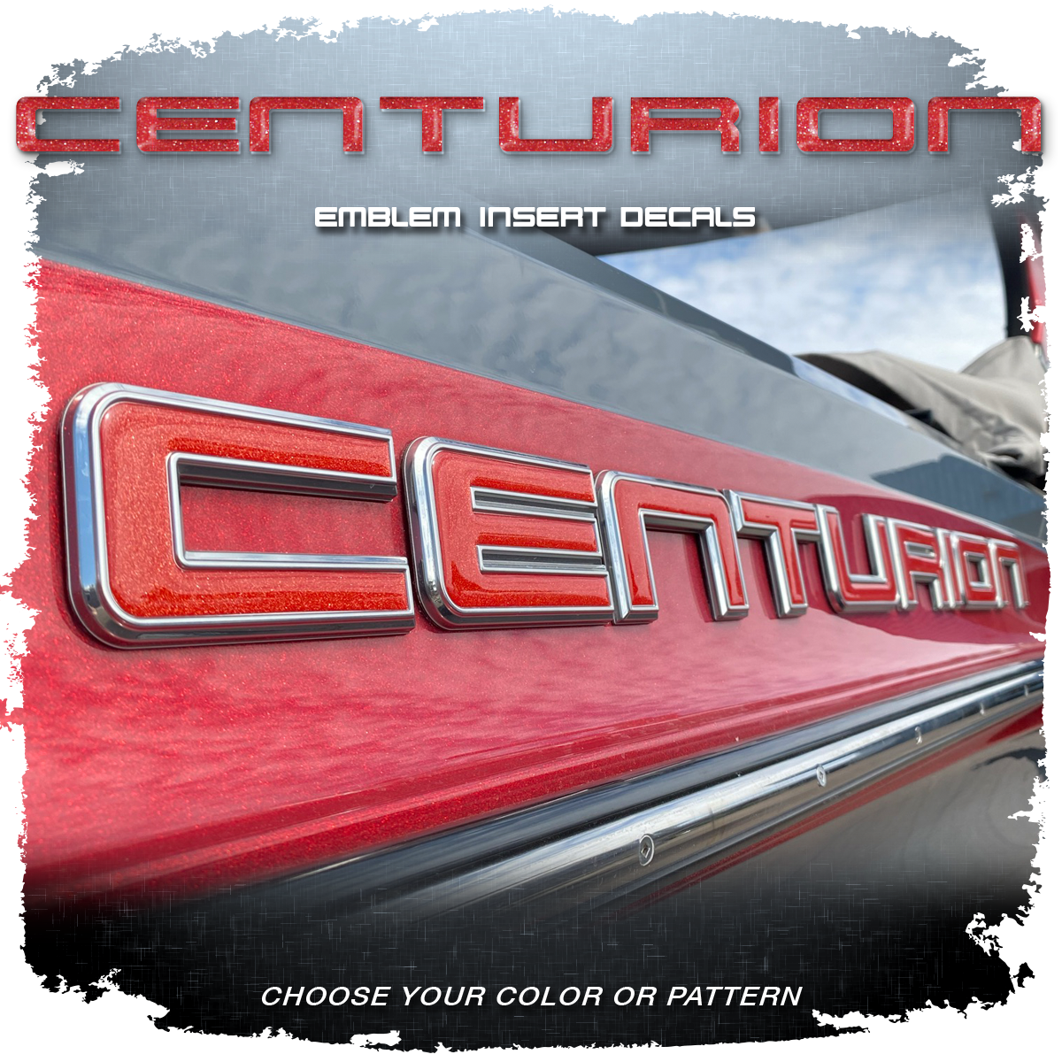 Centurion Ri Series Domed Decal Insert, Choose Your Color