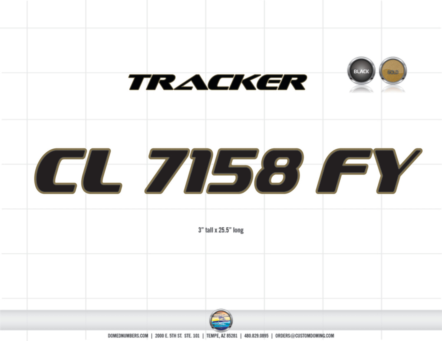 Tracker Font CL 7158 FY (2 included)