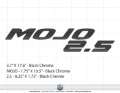 Moomba MOJO 2.5 Domed Decal, Choose Your Color