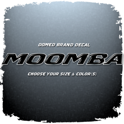 Moomba Domed Decal, Choose Your Size and Color