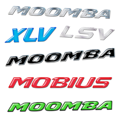 Domed Moomba Brand Decals